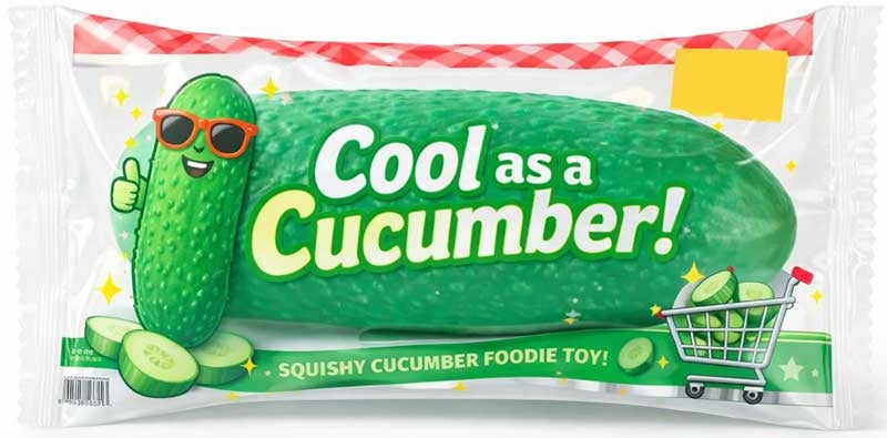 The Big Squij Cucumber Novelty Squishy Toy