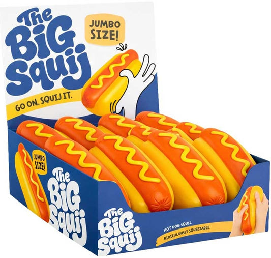 The Big Squij Hot Dog Novelty Squishy Toy